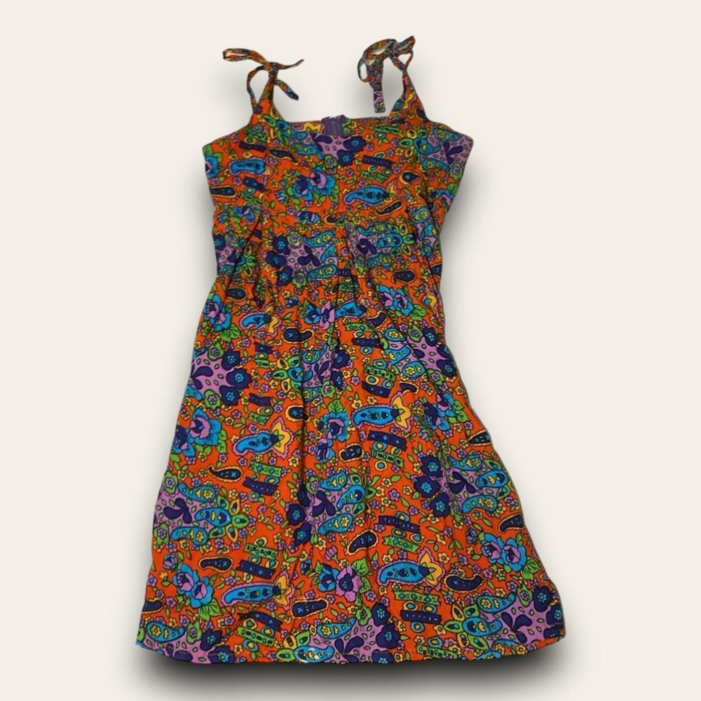 Taboo Hawaii Floral Mini Dress Boho Hippie Size 3 NWT